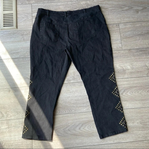 DG2 BY DIANE GILMAN Studded Embellished Stretchy Skinny Jeans - Picture 12 of 14